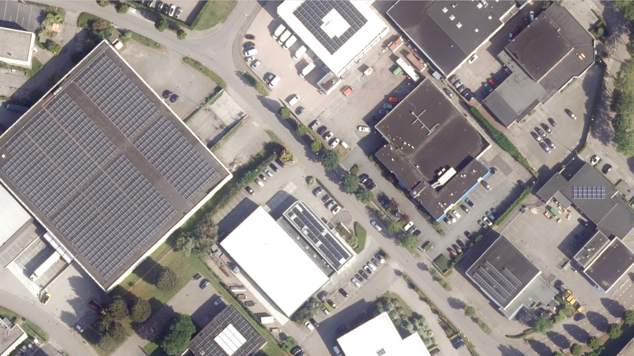 White Roof Satellite Image